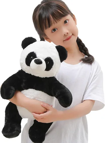 FFxiong Juguete de peluche de oso panda de 18 pulgadas, lindo y suave, almohada de muñeca de cuerpo Kawaii, panda gigante, regalo para niños, niñas,
