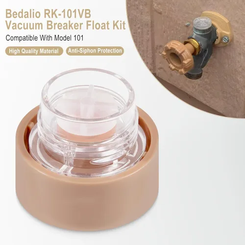 Miniatura 2 de RK-101VB - Kit de flotador de disyuntor de vacío, kit de reparación de grifo de pared antisifón, kit de reparación de válvula antisifón, compatible