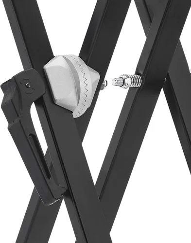 Miniatura 2 de Amazon Basics Soporte resistente para teclado y piano, ajustable de alta resistencia, diseño en forma de X adaptable a la altura, negro