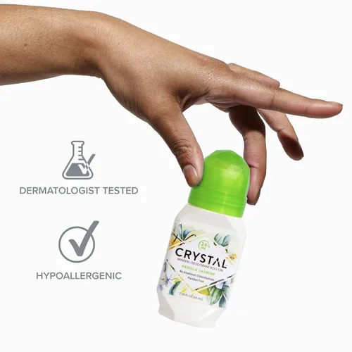 Miniatura 5 de Crystal Deodorant - Desodorante vegano mineral roll-on para mujeres y hombres, vainilla jazmín, 2.25 onzas líquidas (paquete de 3)