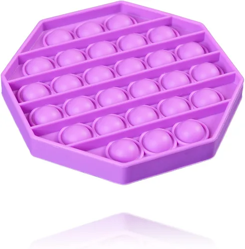 Miniatura 4 de Juguete sensorial de silicona Push Pop Bubble Fidget – Juguete para ansiedad Push Pop Fidget para niños y adultos – Top Autismo Necesidades