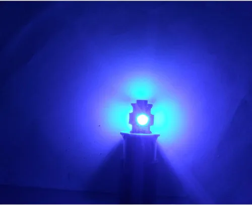 5 par 10 unids azul único punto de salida Super brillante LED 1156 SMD 8 led lámpara de señal coche bombilla coche bombillas 12 V para coche luz