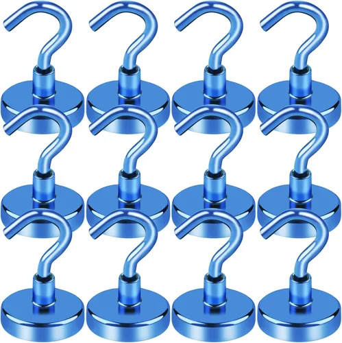 Miniatura 21 de LOVIMAG - Ganchos magnéticos de 120 libras de alta resistencia, ganchos magnéticos de neodimio fuertes para el hogar, cocina, lugar de trabajo