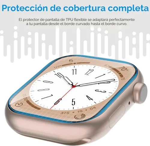 Miniatura 4 de UniqueMe Paquete de 8 protectores de pantalla para Apple Watch Series 11/10 de 42 mm - [TPU suave, no de vidrio][Sin burbujas] iWatch, protección