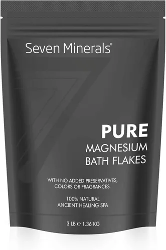 Miniatura 9 de Seven Minerals Relaxing Legs - Escamas de cloruro de magnesio de 3 libras, absorbe mejor que la sal de Epsom, fórmula única de remojo de pies
