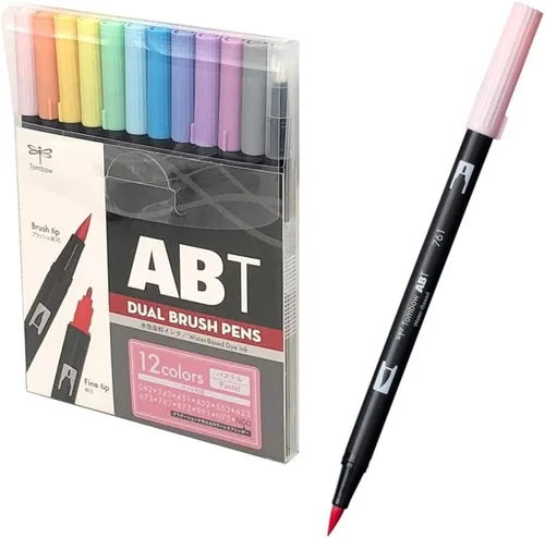 Tombow Bolígrafo doble ABT Twin Type Marcador gráfico, surtido