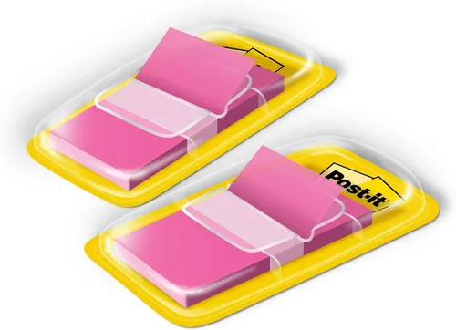 Miniatura 9 de Post-it 680BP2 Banderas de página estándar en dispensador, color rosa brillante, 100 banderas/dispensador