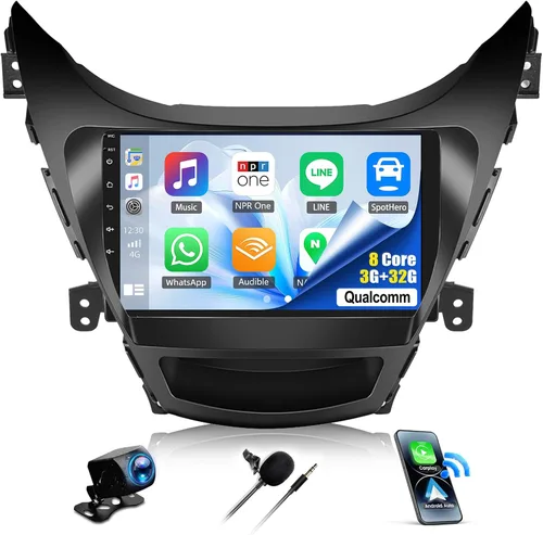 Miniatura 9 de SIXWIN 1G+32G Radio de Estéreo de Coche Android para Hyundai Elantra 2011 2012 2013 con Apple Carplay Inalámbrico Android Auto Bluetooth pantalla