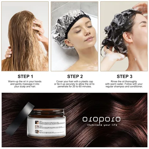 Miniatura 5 de Aceite de batana para el crecimiento del cabello – Dr Sebi 100% crudo y orgánico – Mascarilla de Batana prensada en frío y pura sin refinar