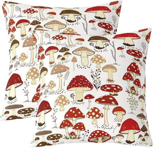 Miniatura 24 de Juego de 2 fundas de almohada rosas de 16 x 16 pulgadas, fundas de almohada suaves con flores florales de rosas para sala de estar, dormitorio