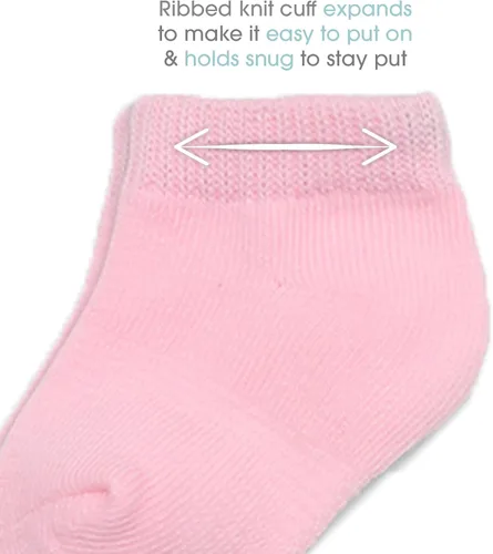 Miniatura 3 de Fruit of the Loom Calcetines elásticos de corte bajo Grow & Fit Flex Zones, paquete de 22 unidades, unisex, para niñas y niños