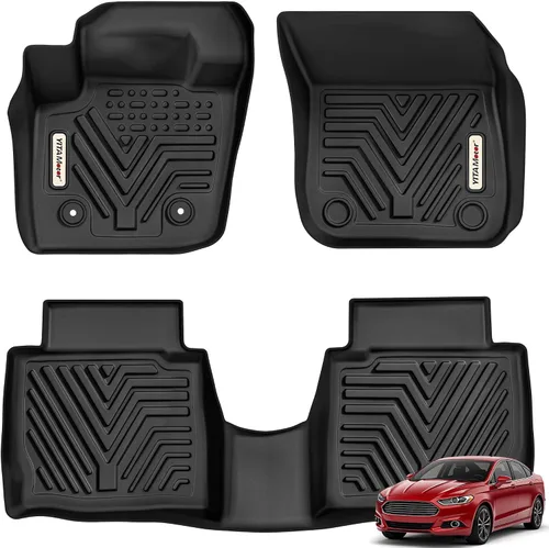 Miniatura 8 de YITAMOTOR Alfombrillas para Ford Escape 2013-2019, Ford C-Max 2013-2018, forros de piso personalizados para todo clima de TPE, tapetes para la 1ª