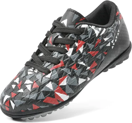 DREAM PAIRS Zapatos de fútbol de interior para niños y niñas con cordones (bebéniño pequeñoniño grande)