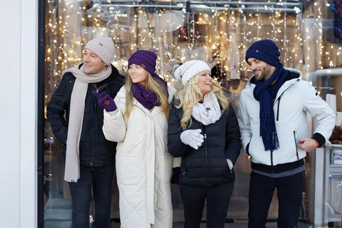 Miniatura 4 de Funky Junque Conjunto de bufanda y sombrero para hombres y mujeres, gorro a juego, ropa de invierno, regalos de Navidad, gorro de punto cálido