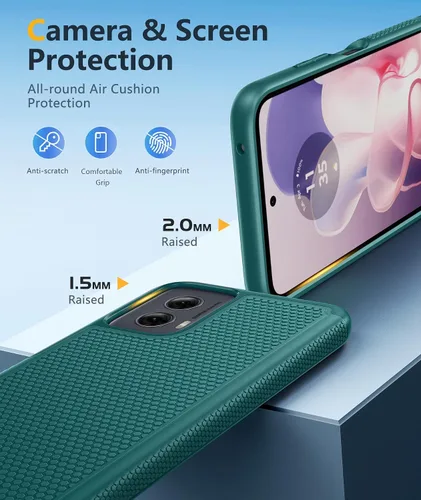 Miniatura 976 de FNTCASE Funda para iPhone 17 Pro: Fundas delgadas translúcidas de color azul claro compatibles con MagSafe, protección completa de la cámara