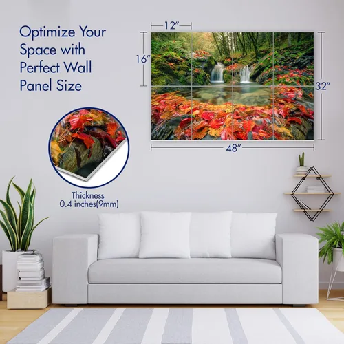 Miniatura 2 de PINWELIFE® Paneles acústicos de arte de pared, paneles absorbentes a prueba de sonido, para el hogar y la oficina, amortiguación decorativa