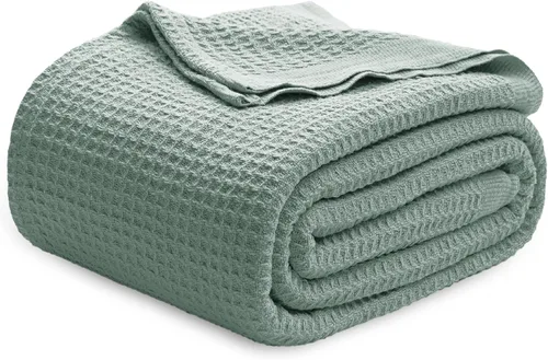 Miniatura 37 de Bedsure Gentlesoft - Manta de 100 % algodón, tamaño Twin XL, para dormitorio universitario, transpirable y suave, manta Twin de tejido waffle