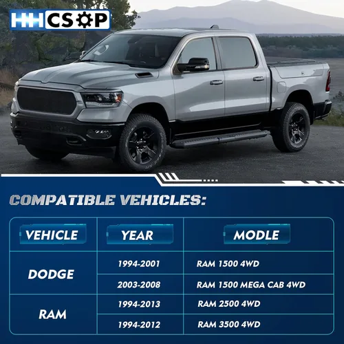 Miniatura 2 de Kit de nivelación frontal de 2 pulgadas, compatible con Dodge Ram 1500 4WD 1994-2001 Ram 2500 4WD 1994-2013 Ram 3500 4WD 1994-2012, kit de elevación
