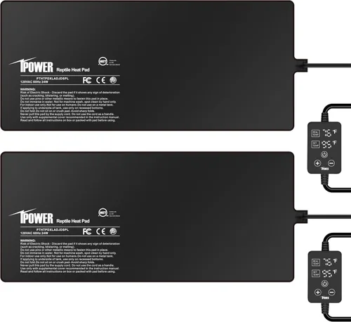 Miniatura 18 de iPower Almohadilla de calor para reptiles de 8W bajo el tanque, calentador de terrario para tortugas, lagartos, ranas y otros animales pequeños