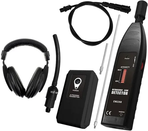allsun Pro Detector de Fugas Ultrasónico Transmisor Localizador de Ruidos Auto, Estetoscopio Electrónico Monitor de Ruidos de Máquinas HVAC