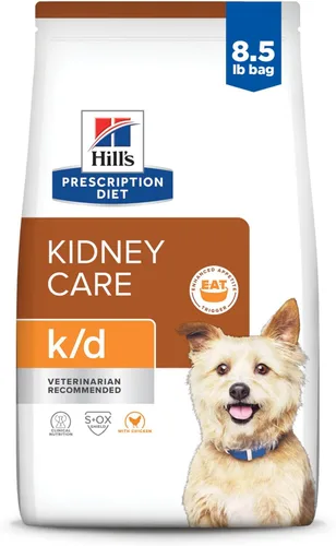 Miniatura 14 de Alimento seco para perros Hill's Prescription Diet k/d Kidney Care con cordero, dieta veterinaria, bolsa de 17.6 lb. (El empaque puede variar)