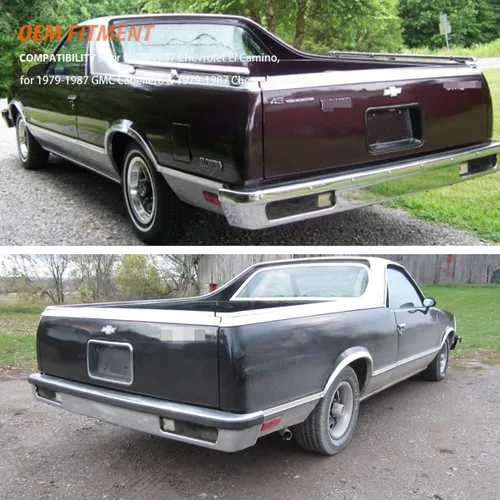 Miniatura 6 de ADIIL 2 piezas de carcasas de luz trasera con lente ahumada para 1979-1987 Chevrolet El Camino Malibu GMC Caballero Lente ahumada (sin bombillas)