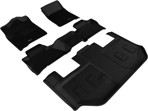 3D MAXpider L1CH05801509 Alfombrillas para todo tipo de clima para Chevrolet Suburban (asiento de cubo de 2ª fila) 2015-2020 revestimientos de piso
