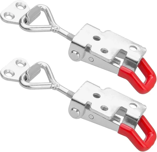 Miniatura 5 de E-TING Paquete de 2 abrazaderas de cierre ajustables 4003 para ahumador, 1322 libras, 1,322.8 lbs, capacidad de sujeción, pestillos de palanca