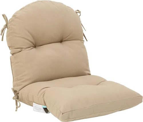 Miniatura 15 de QILLOWAY Cojín copetudo para silla de exterior, impermeable, 43 x 20 x 4 pulgadas, antideslizante, almohadilla de repuesto para muebles de mimbre