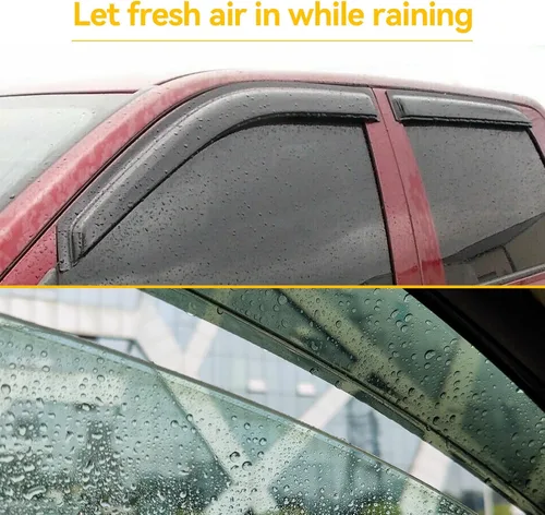 Miniatura 4 de Viseras de Lluvia para Ventanas para Chevy Silverado/GMC Sierra 1999-2006 1500/2500/3500/2500HD, Viseras de Ventilación para Ventanas Sombras