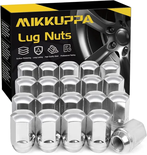 Miniatura 23 de MIKKUPPA Tuercas de llanta M14x2.0 – Repuesto para ruedas de fábrica Ford F150 Expedition Lincoln Navigator Factory 2003-2014 – 24 tuercas Plateado