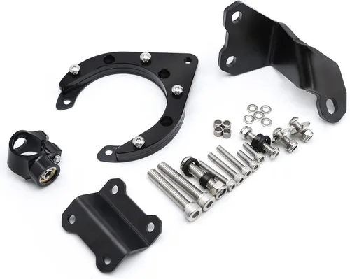 Miniatura 4 de PROCNC - Kit de soporte de montaje estabilizador de aluminio para motocicleta CNC para Yamaha MT07 FZ07 2020 2021 2022 2023 (negro + negro)