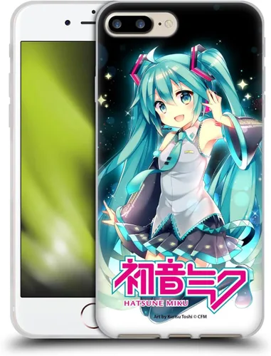 Miniatura 67 de Head Case Designs Licencia Oficial Hatsune Miku Gráficos Lindos Carcasa de Gel [Protección de Grado Militar] Compatible con Apple iPhone 7