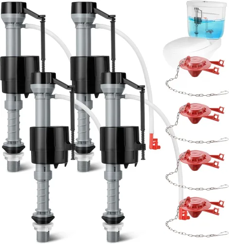 Miniatura 12 de Saillong Kit de repuesto de flotador de inodoro, kit de repuesto universal para inodoro y repuestos de aleta de 2 pulgadas, control de agua