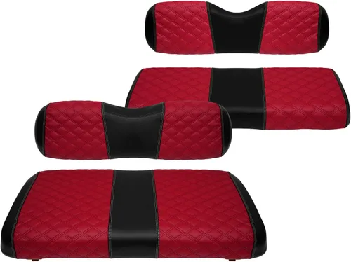 Miniatura 10 de Fundas de asiento de carrito de golf, delanteras y traseras, impermeables y resistentes al sol, de piel de vinilo de grado marino, accesorios