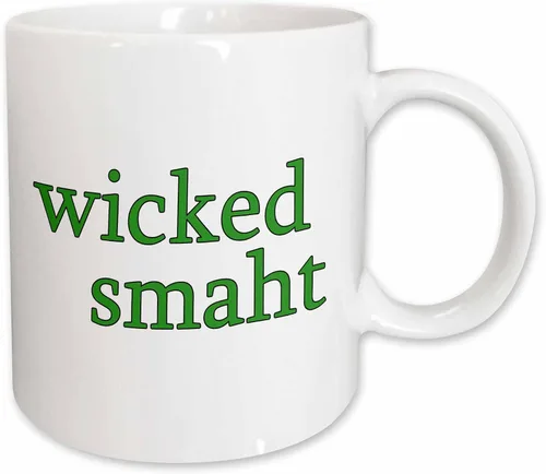Miniatura 13 de 3dRose EvaDane - Citas divertidas - Wicked Smaht. Green. - Tazas (mug_193286_4)