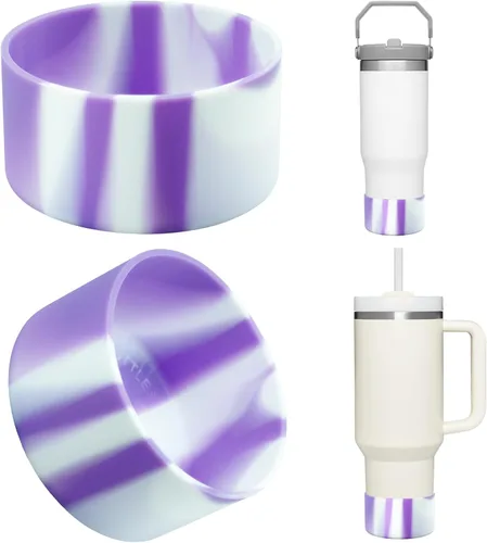 Miniatura 10 de Airboat - Paquete de 2 bases protectoras de silicona para vasos Stanley Quencher Adventure de 40 oz, 30 oz y IceFlow de 20 oz y 30 oz, base inferior