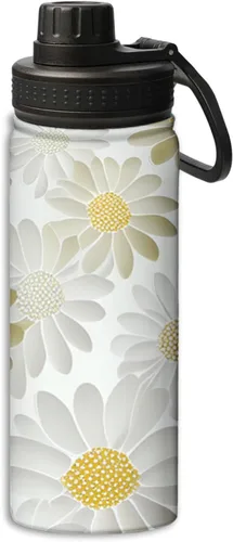 Miniatura 15 de Botellas de agua aisladas de 18 onzas, con estampado de mal de ojo, botella de agua deportiva aislada de doble pared a prueba de fugas, taza térmica