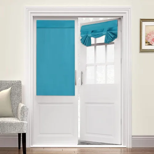 Miniatura 118 de Turquoize Cortinas Opacas para Tratamiento de Ventana con Trabillas Traseras para Sala de Estar/Dormitorio, Tratamientos de Ventana con Aislamiento