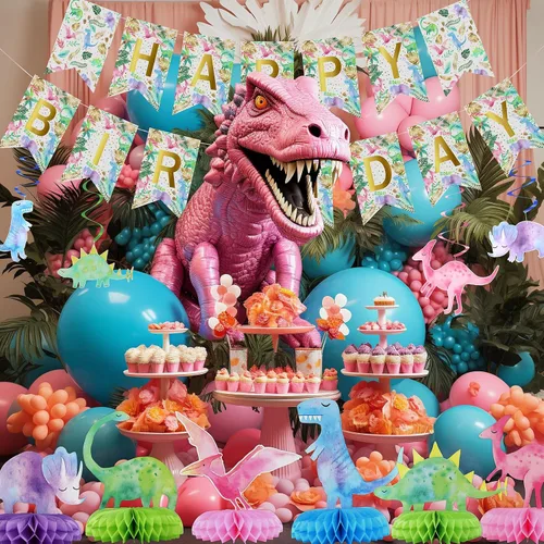 Miniatura 6 de Centros de mesa de dinosaurio para baby shower, 12 piezas de centros de mesa de nido de abeja de dinosaurio para decoraciones, decoración de mesa