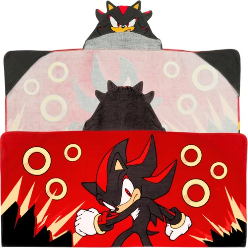 Miniatura 7 de Sonic The Hedgehog, Anime, Toalla Envolvente con Capucha de Algodón Terry Suave para Baño/Piscina/Playa, 24 x 50 pulgadas, Por Franco Kids Multicolor