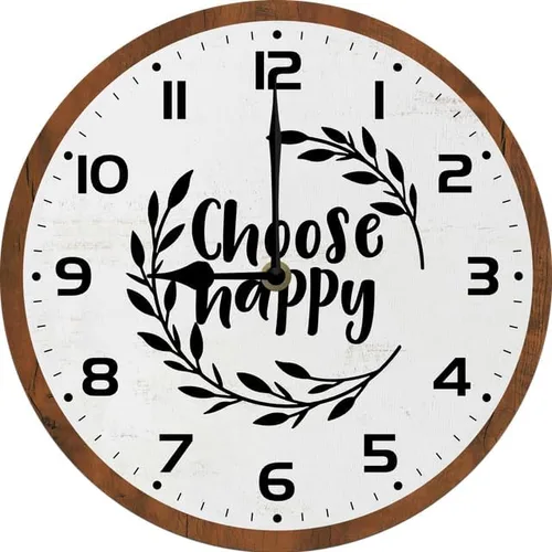 Miniatura 11 de Family Where Life Begins & Love Never Ends - Reloj de pared con pilas de 10 pulgadas, reloj de pared de madera para cocina, reloj de pared rústico K7
