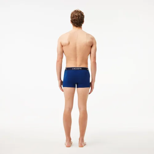 Miniatura 5 de Lacoste Traje de baño de algodón elástico tricolor para hombre, paquete de 3