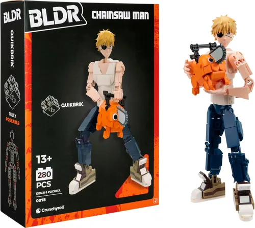 Miniatura 12 de BLDR Chainsaw Man Figura de Acción Construible Conjunto de Construcción 0040-10 Pulgadas Figura Articulada Construible con 311 Piezas