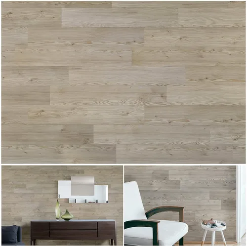 Miniatura 8 de Panel de pared magnético de vinilo (olmo oscuro moderno) 36sf