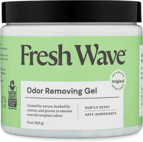 Miniatura 24 de Fresh Wave Gel eliminador de olores, 7 onzas, paquete de 3 absorbentes de olores para el hogar, alivio de olores más seguro, eliminador de olores