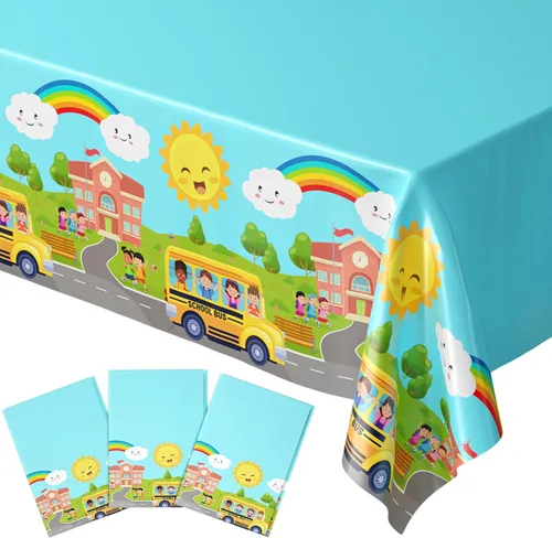 Miniatura 27 de Blue Orchards Fundas de mesa de caramelo (paquete de 3) – 54 x 108 pulgadas XL – Mantel, suministros de fiesta, decoraciones, fiesta de cumpleaños