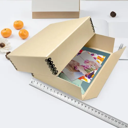 Miniatura 167 de Lineco Archival Caja de almacenamiento para impresión de 13x19 pulgadas, diseño frontal abatible, 13 1/2 x 19 1/2 x 3 pulgadas, color exterior: negro