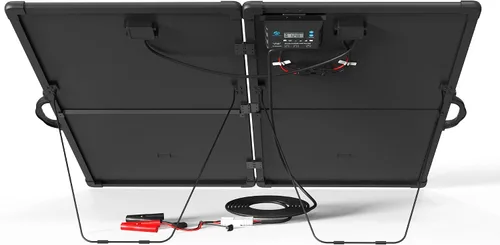 Miniatura 2 de ACOPOWER Kit de panel solar portátil de 200W, controlador de carga impermeable de 20A para batería de 12V y generador solar para RV, remolque