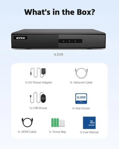 Miniatura 9 de ANNKE DVR de 8 canales para cámara de seguridad, 3K Lite híbrido 5 en 1 CCTV grabadora de video digital, compatible con cámaras analógicas